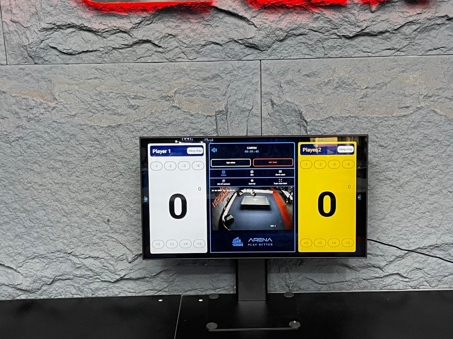 Bảng điểm Arena tại câu lạc bộ