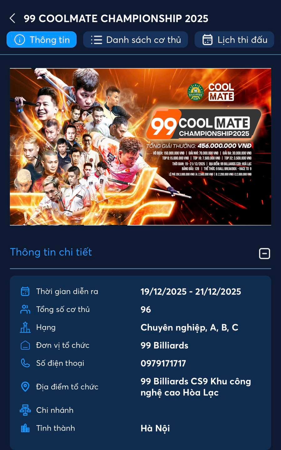 Giải đấu billiards