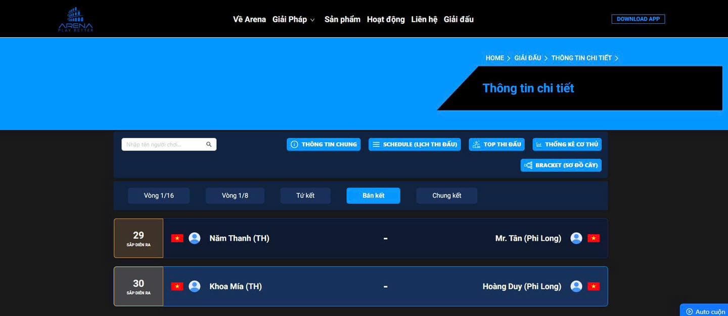 Thi đấu billiards