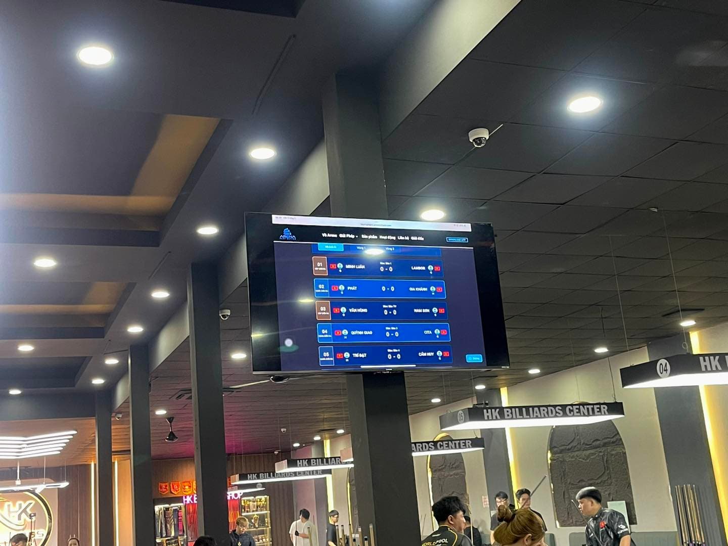 HK Billiards Center với Arena