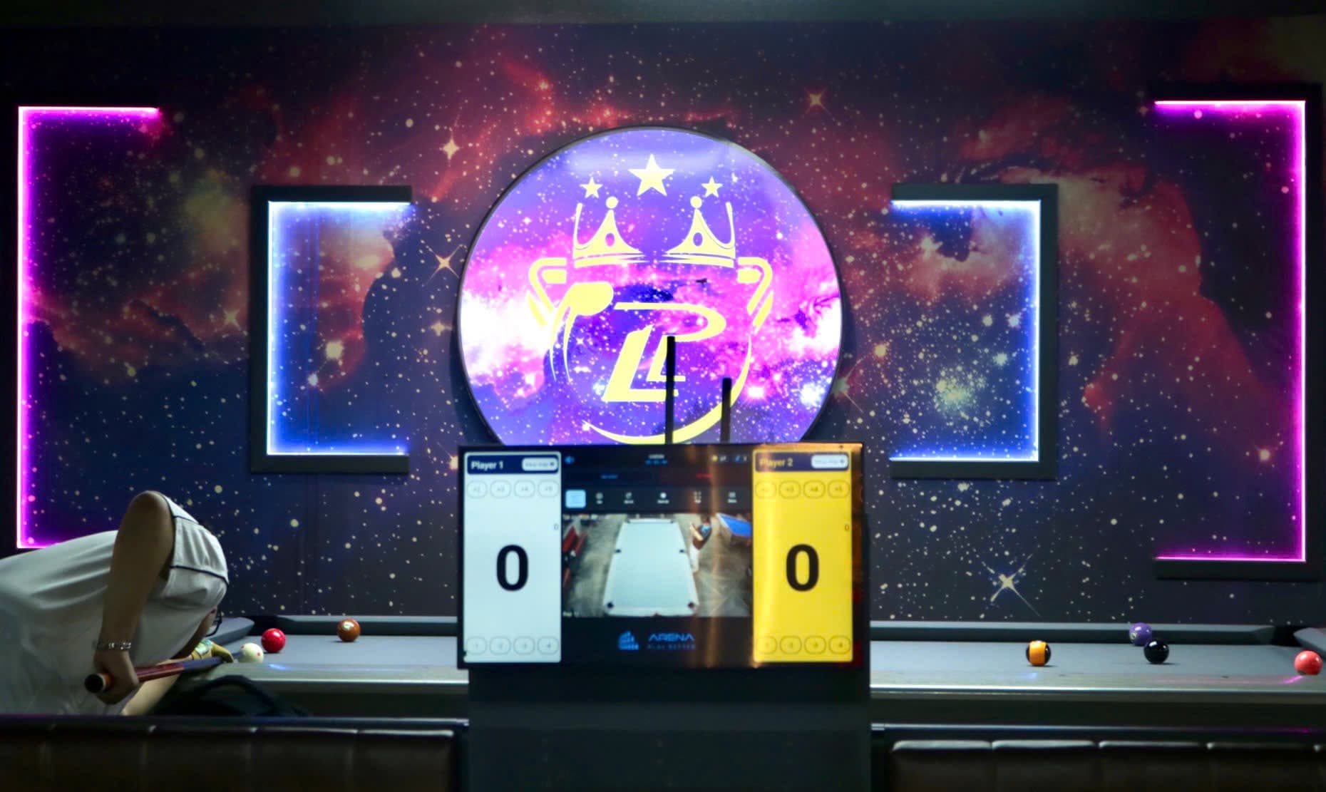 Arena Scoreboard wall installation