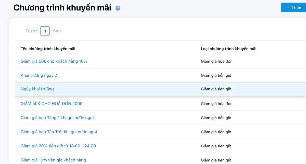 Chương trình khuyến mãi